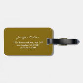 Country Cowgirl Boots Flower Hat Texas Bagagelabel (Achterkant horizontaal)