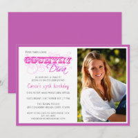 Country Diva Pink Custom Foto Verjaardag