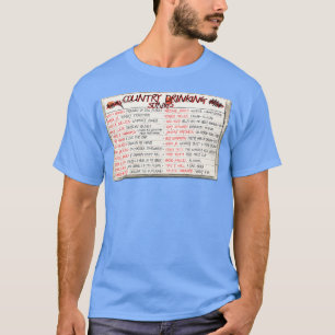 Country Drink nummers Cassette Mix Tape T-shirt