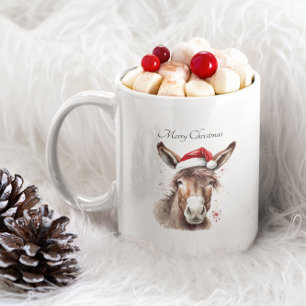 Country Ezel Kerst Koffie Humor Mok