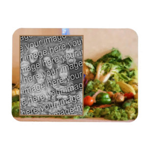 Country Fair Groenten Schilderij Voeg je foto toe Magneet