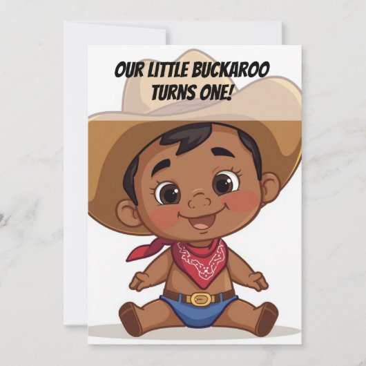 Country Farm Baby Birthday Invitation (Devant)