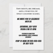 Country Farm Baby Birthday Invitation (Dos)