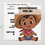 Country Farm Baby Birthday Invitation (Devant / Derrière)