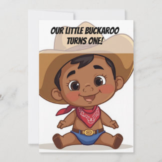 Country Farm Baby Birthday Invitation Kaart