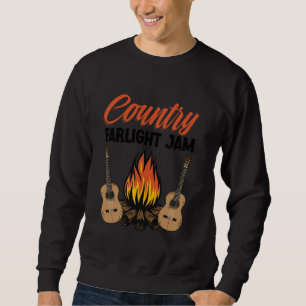 Country Firelight Jam Musician Western Country Mus Trui