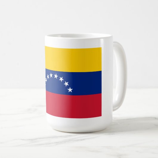 Country flag of Venezuela custom coffee mug (Devant droit)