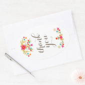 Country Flowers Bedankt cadeau Labels (Envelop)