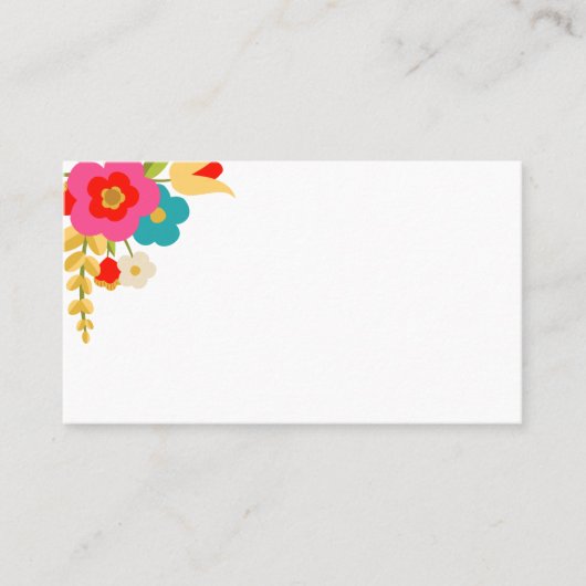 Country Flowers Mariage Cartes de Place 100 pk (Devant)