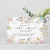 Country Flowers Moederdag Brunch Kaart (Staand voorkant)