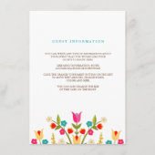 Country Flowers Wedding Insert Kaart (Voorkant)