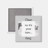 Country Fun Cow Rooster lave-vaisselle Magnet (Recto/Verso)