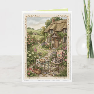 Country Garden Boho Folk Blank Kunstkaart Kaart