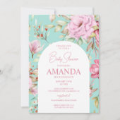 Country Garden Floral Baby shower Invitation (Devant)