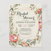 Country Garden Floral Bridal Shower Invitation (Devant)