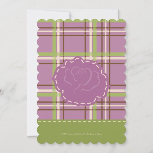 Country Garden Invitation de mariage (Dos)