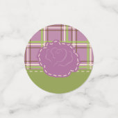 Country Garden Table de mariage Confetti (Petit recto)