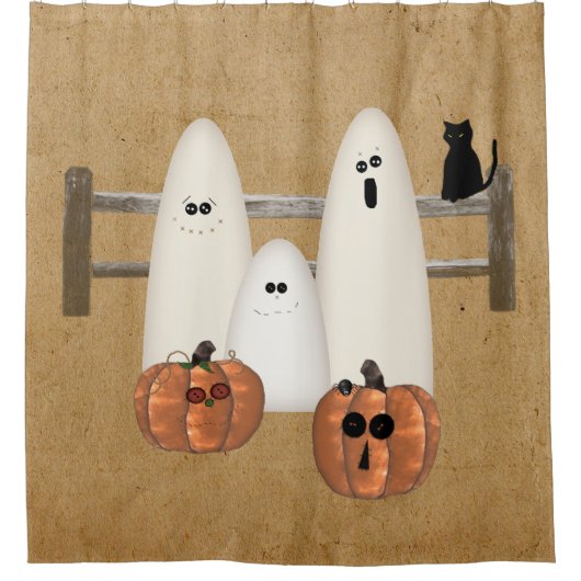 Country Ghosts Douchegordijn (Voorkant)