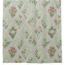 Country Green Vintage Flower 