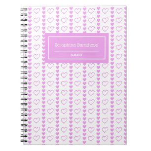 Country Heart Stripe Patroon Gepersonaliseerd Notitieboek