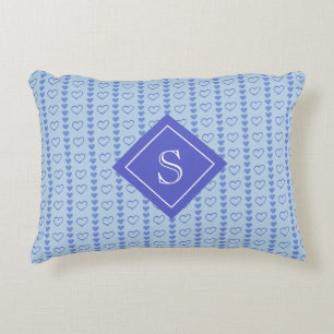 Country Heart Stripes Patroon Monogram Accent Kussen