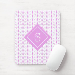 Country Heart Stripes Patroon Monogram Muismat