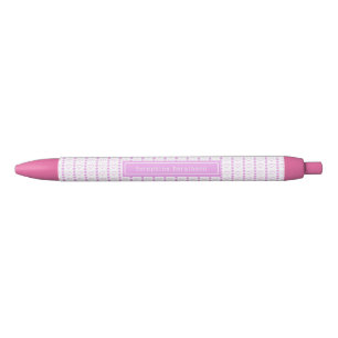 Country Heart Stripes Persoonlijke naam Zwarte Inkt Pen
