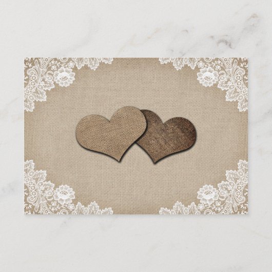 Country Hearts Wedding Hotel Accommodatie Kaart (Achterkant)