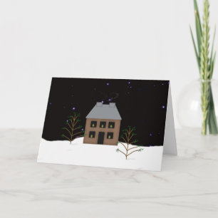 Country Home Groot lettertype Kerst Kaart