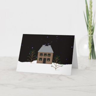 Country Home Groot lettertype Kerst Kaart