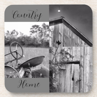 "Country Home" Tractor Barn Collage Bier Onderzetter
