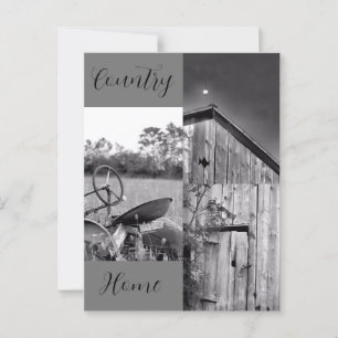 "Country Home" Tractor Barn Collage Briefkaart