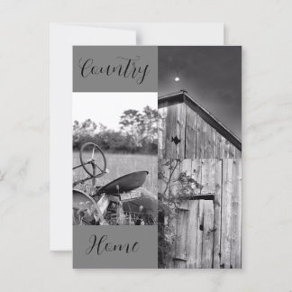 "Country Home" Tractor Barn Collage Briefkaart