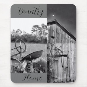 "Country Home" Tractor Barn Collage Muismat