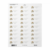Country House & Wildflowers Return Address Label (Full Sheet)