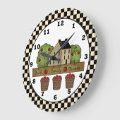 Country Inspiration Apple Horloge murale (Angle)