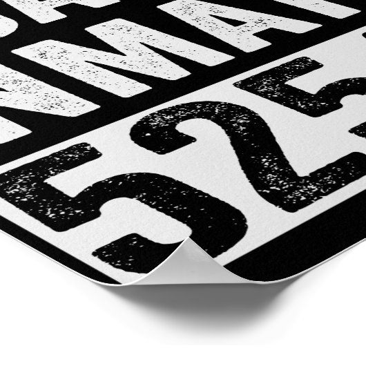 Country Jail Inmate 52540 Funny Halloween Prison Poster (Hoek)