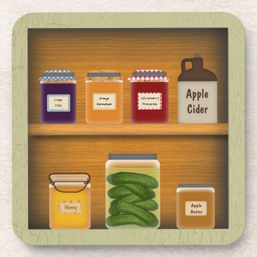 Country Kastje Cork Onderzetter (Voorkant)