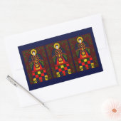 Country Kerstengel Sticker (Envelop)