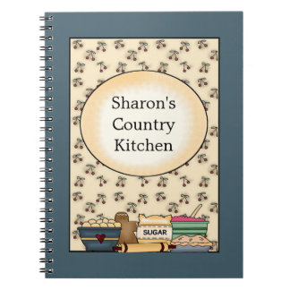 Country Kitchen Blue Notebook Notitieboek