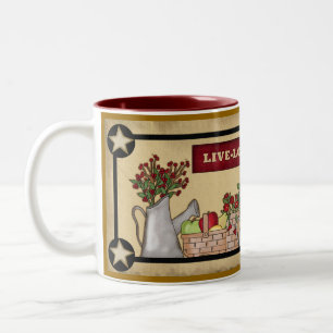 Country Kitchen Café Mug Live Amour rire