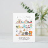 Country Kitchen | Verplaatsingsaankondiging Briefkaart (Staand voorkant)