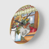 Country Kitchen Window Ronde Klok (Hoek)