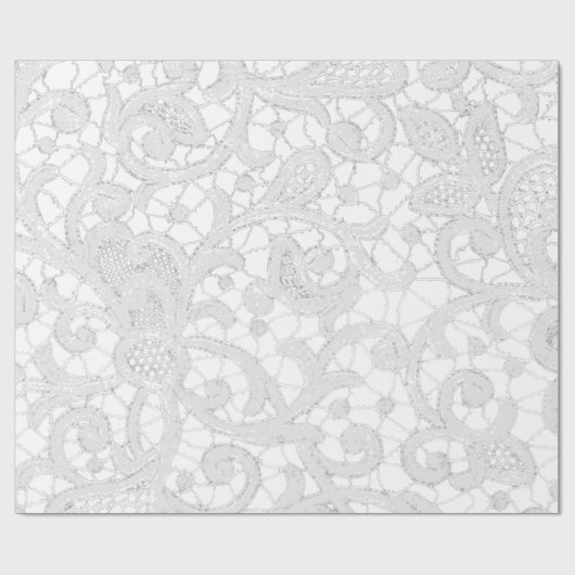 Country Lace Rustiek Antiek inpakpapier (Vlak)