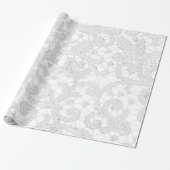 Country Lace Rustiek Antiek inpakpapier (Uitgerold)