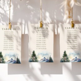 Country Lake Mountain Forest Trouwstoelen Kaarten
