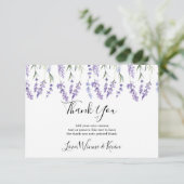 Country Lavender Dank u Kaarten (Staand voorkant)