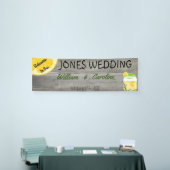Country Lemonade Mason Jar Rustieke Trouwbanner Spandoek (Beurs)