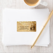 Country Lights grand étiquette de adresse avec bot (En situation)