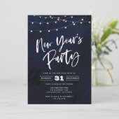 Country Lights New Year's Eve Party Invitation (Debout devant)